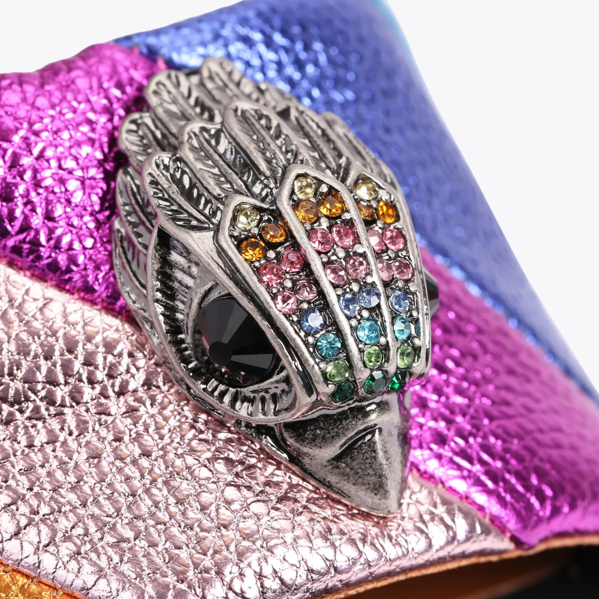 كيلووات Kurt Geiger نحيف لندن كينسينغتون 105 اسبادريل مزيج أسود X06PDH220 | أحذية