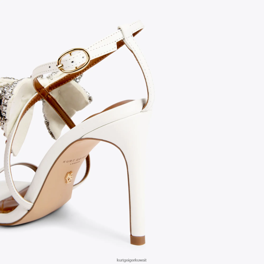كيلووات Kurt Geiger نحيف صندل لندن بروملي بو 95 عظم X06PDH335 | أحذية