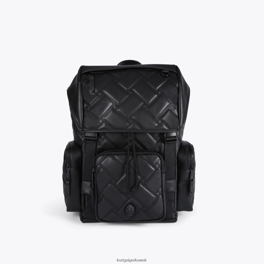 كيلووات Kurt Geiger نحيف حقيبة ظهر لندن كنسينغتون أسود X06PDH104 | أكياس