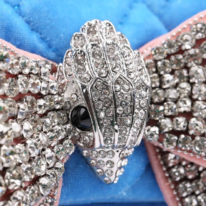 كيلووات Kurt Geiger نحيف لندن فيلفيت متوسطة كنسينغتون أزرق X06PDH107 | أكياس