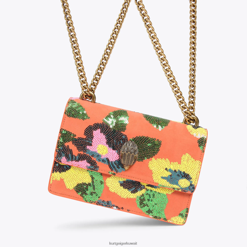 كيلووات Kurt Geiger نحيف لندن شورديتش كروس بودي صغير البرتقالي X06PDH114 | أكياس