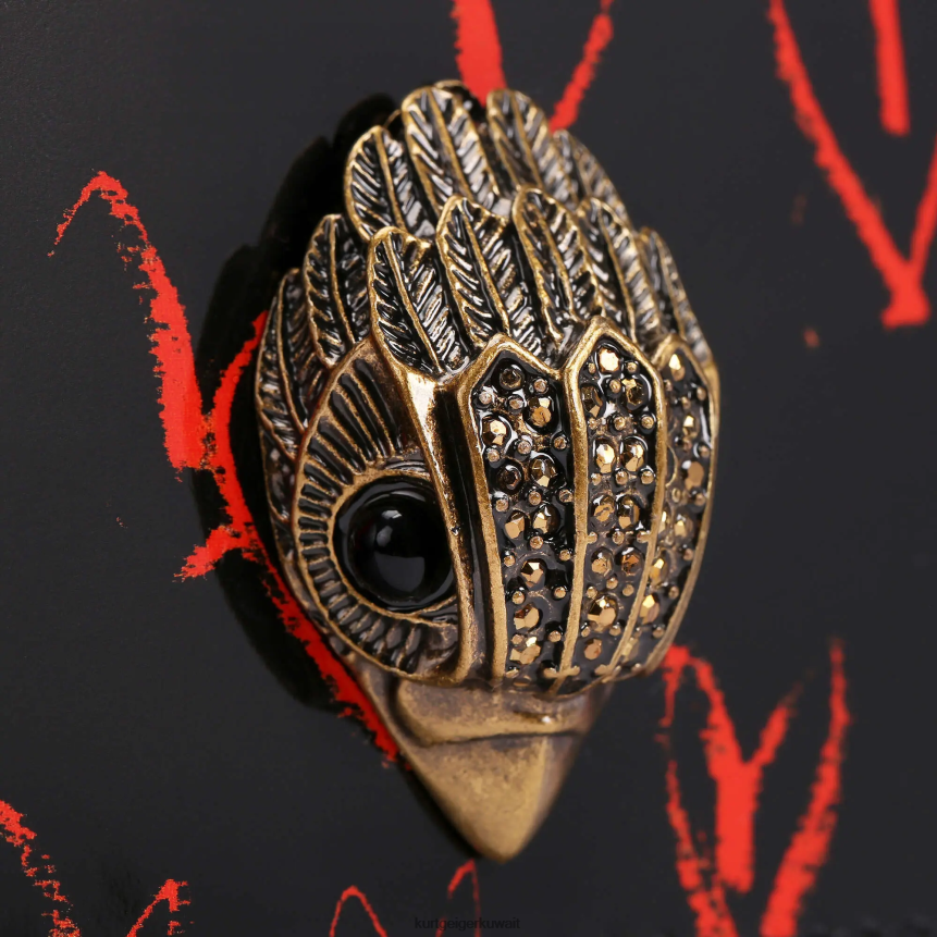 كيلووات Kurt Geiger نحيف لندن شورديتش كروس بودي صغير أسود أحمر X06PDH116 | أكياس