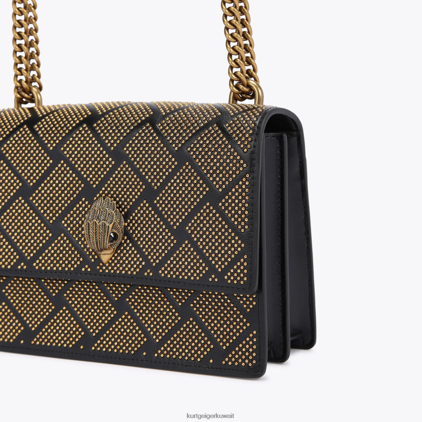 كيلووات Kurt Geiger نحيف لندن شورديتش كروس بودي أسود آخر X06PDH118 | أكياس