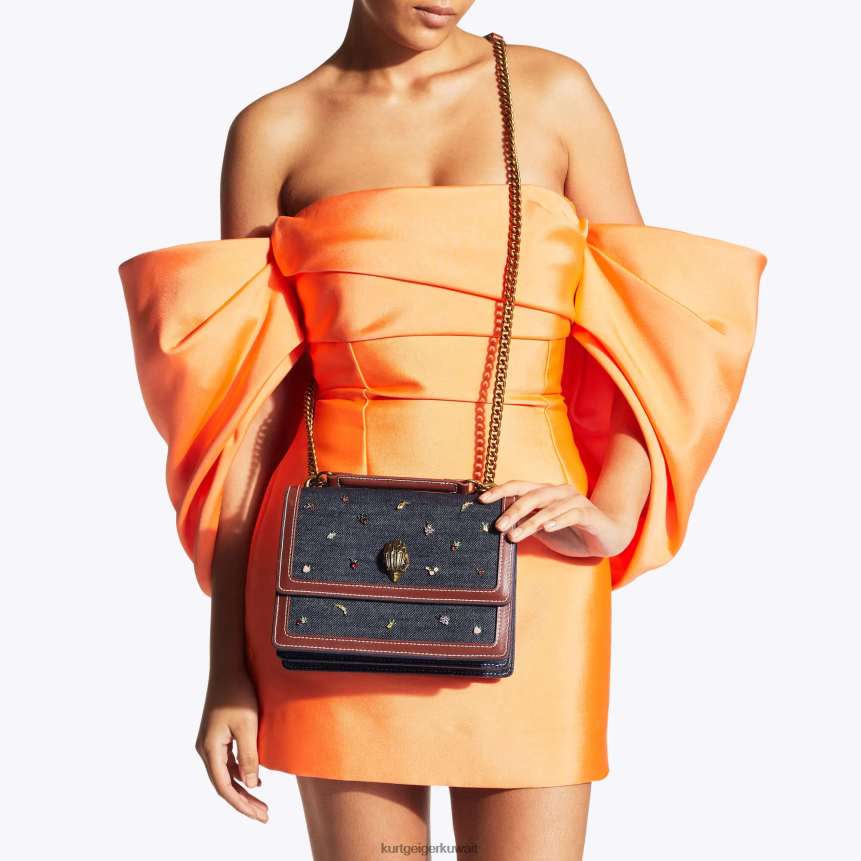 كيلووات Kurt Geiger نحيف لندن شورديتش كروس بودي أخرى زرقاء X06PDH121 | أكياس