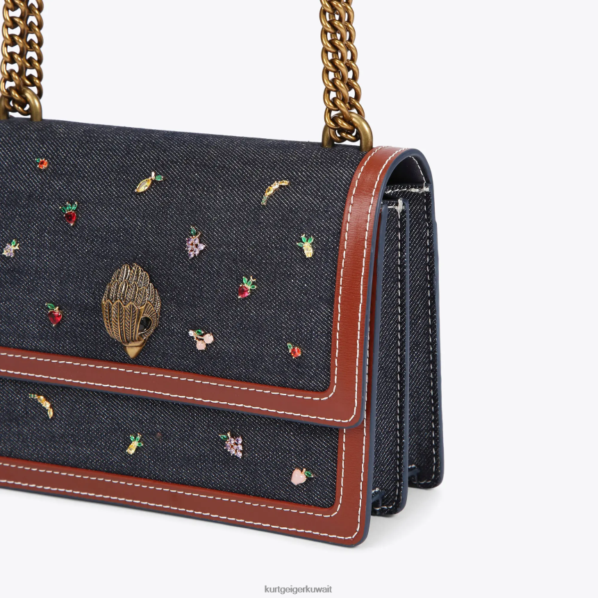 كيلووات Kurt Geiger نحيف لندن شورديتش كروس بودي أخرى زرقاء X06PDH121 | أكياس