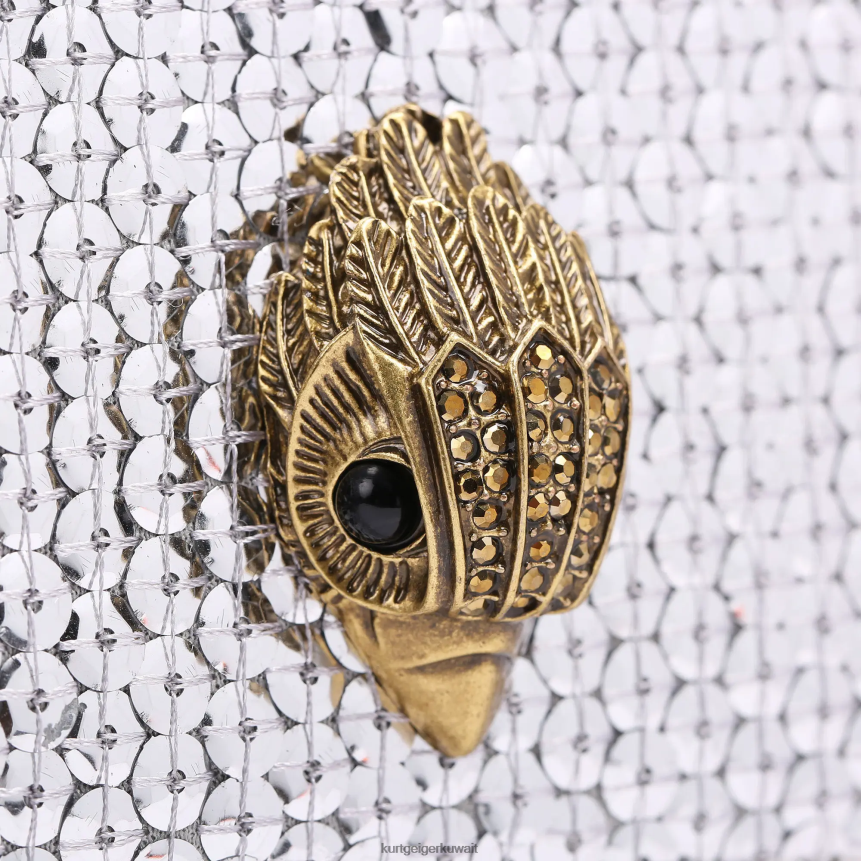 كيلووات Kurt Geiger نحيف لندن شورديتش كروس بودي فضة X06PDH122 | أكياس