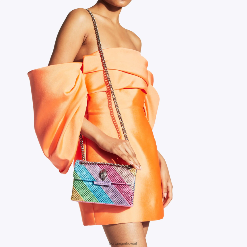 كيلووات Kurt Geiger نحيف قماش لندن ميني كنسينغتون متعددة / أخرى X06PDH12 | أكياس