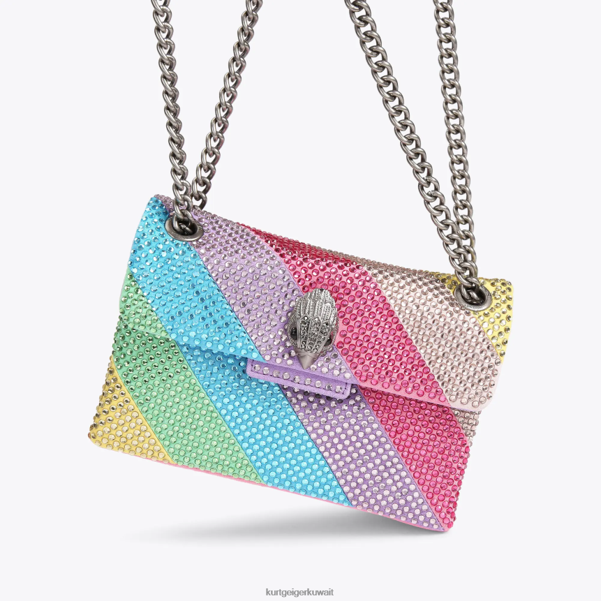 كيلووات Kurt Geiger نحيف قماش لندن ميني كنسينغتون متعددة / أخرى X06PDH12 | أكياس