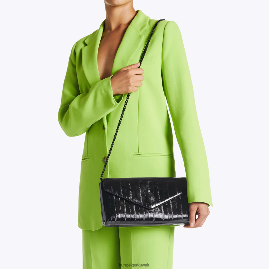 كيلووات Kurt Geiger نحيف مظروف شورديتش لندن أسود X06PDH131 | أكياس