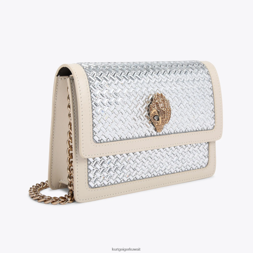 كيلووات Kurt Geiger نحيف لندن شورديتش كروس بودي صغير مزيج معدني X06PDH133 | أكياس