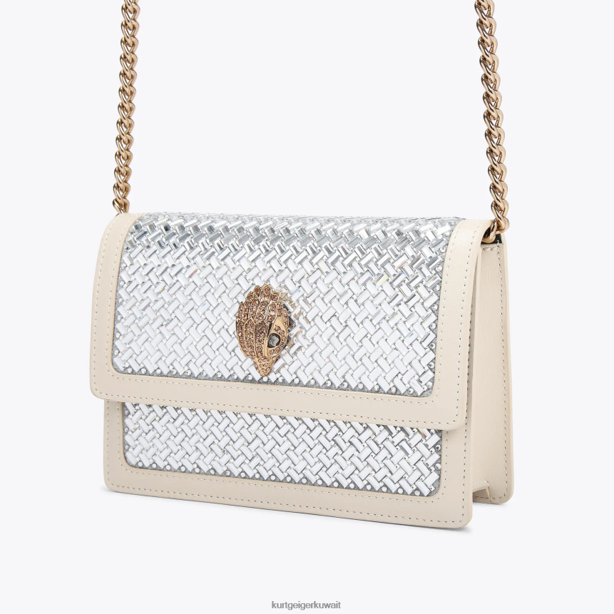 كيلووات Kurt Geiger نحيف لندن شورديتش كروس بودي صغير مزيج معدني X06PDH133 | أكياس