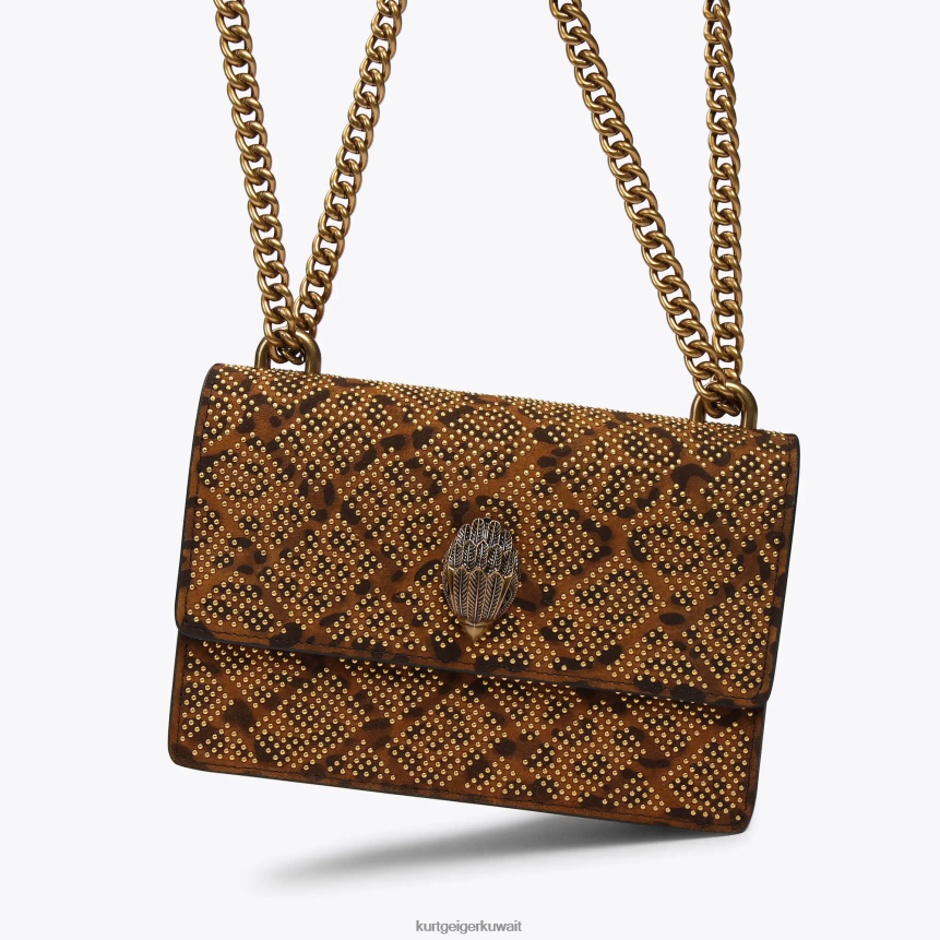 كيلووات Kurt Geiger نحيف لندن شورديتش كروس بودي صغير مزيج البني الداكن X06PDH138 | أكياس