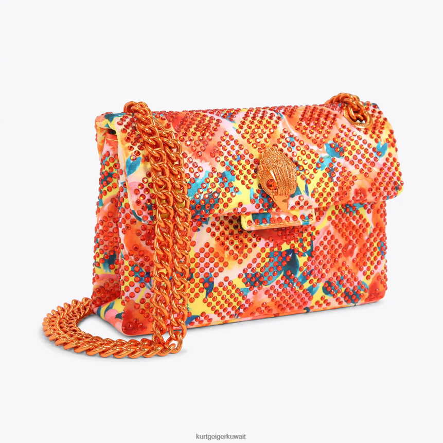 كيلووات Kurt Geiger نحيف قماش لندن ميني كنسينغتون البرتقالي X06PDH13 | أكياس