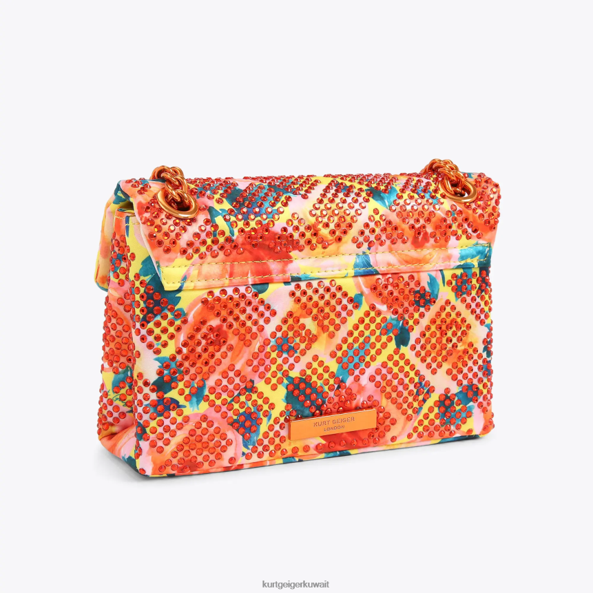 كيلووات Kurt Geiger نحيف قماش لندن ميني كنسينغتون البرتقالي X06PDH13 | أكياس