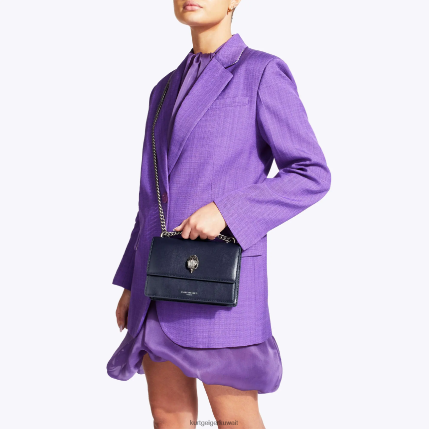 كيلووات Kurt Geiger نحيف لندن شورديتش حقيبة كروس صغيرة أرجواني X06PDH141 | أكياس