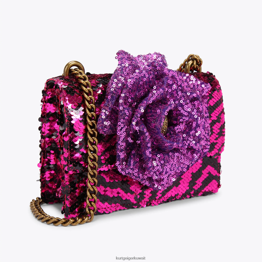 كيلووات Kurt Geiger نحيف لندن شورديتش كروس بودي صغير أرجواني X06PDH143 | أكياس