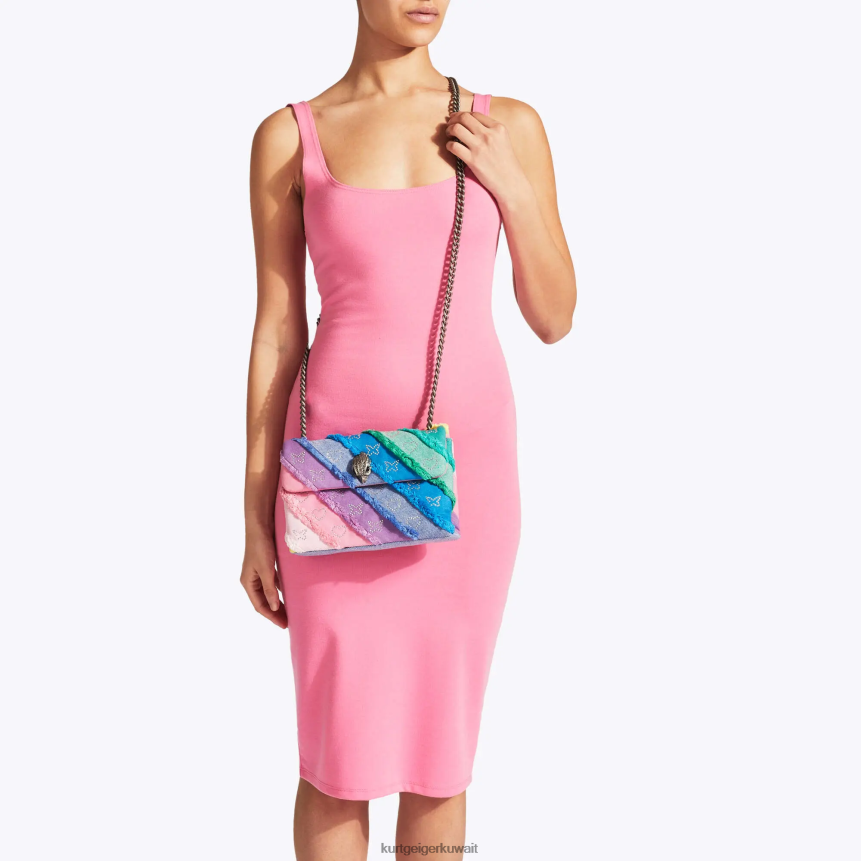 كيلووات Kurt Geiger نحيف لندن الدينيم المتوسطة كينسينغتون متعددة / أخرى X06PDH14 | أكياس