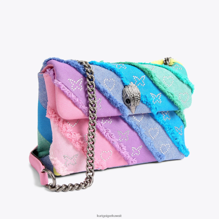 كيلووات Kurt Geiger نحيف لندن الدينيم المتوسطة كينسينغتون متعددة / أخرى X06PDH14 | أكياس