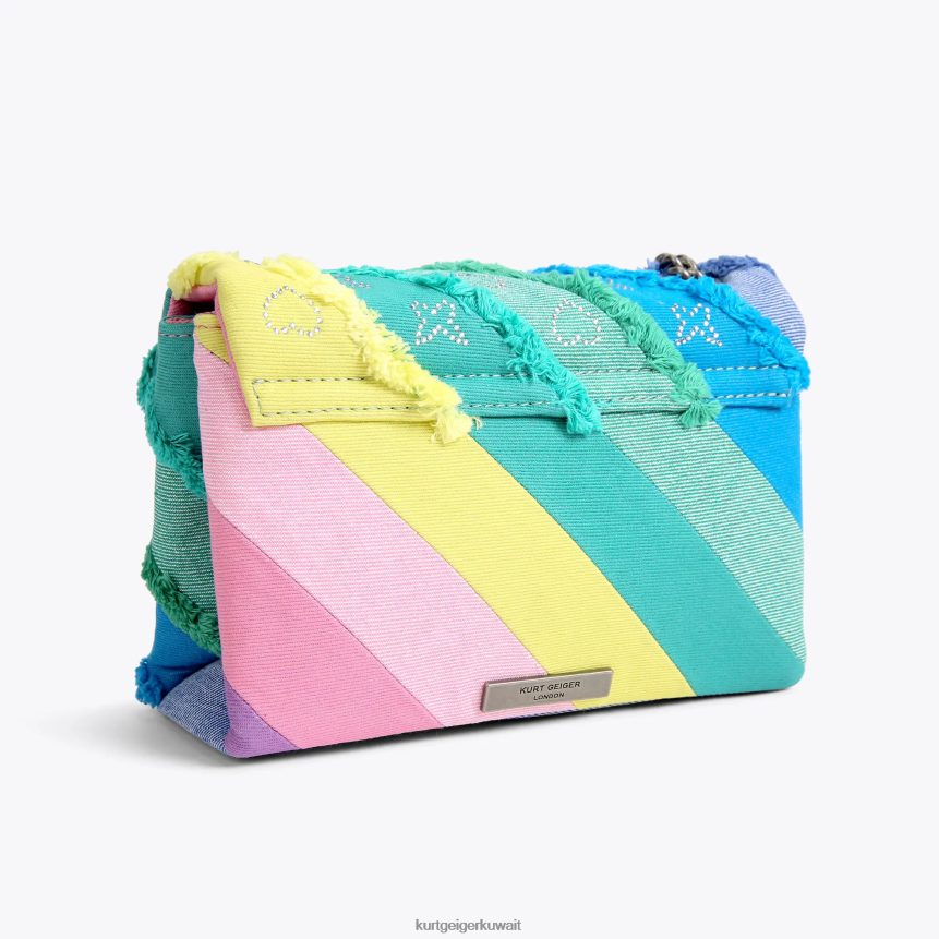 كيلووات Kurt Geiger نحيف لندن الدينيم المتوسطة كينسينغتون متعددة / أخرى X06PDH14 | أكياس