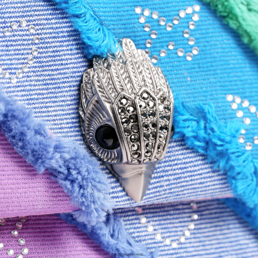 كيلووات Kurt Geiger نحيف لندن الدينيم المتوسطة كينسينغتون متعددة / أخرى X06PDH14 | أكياس