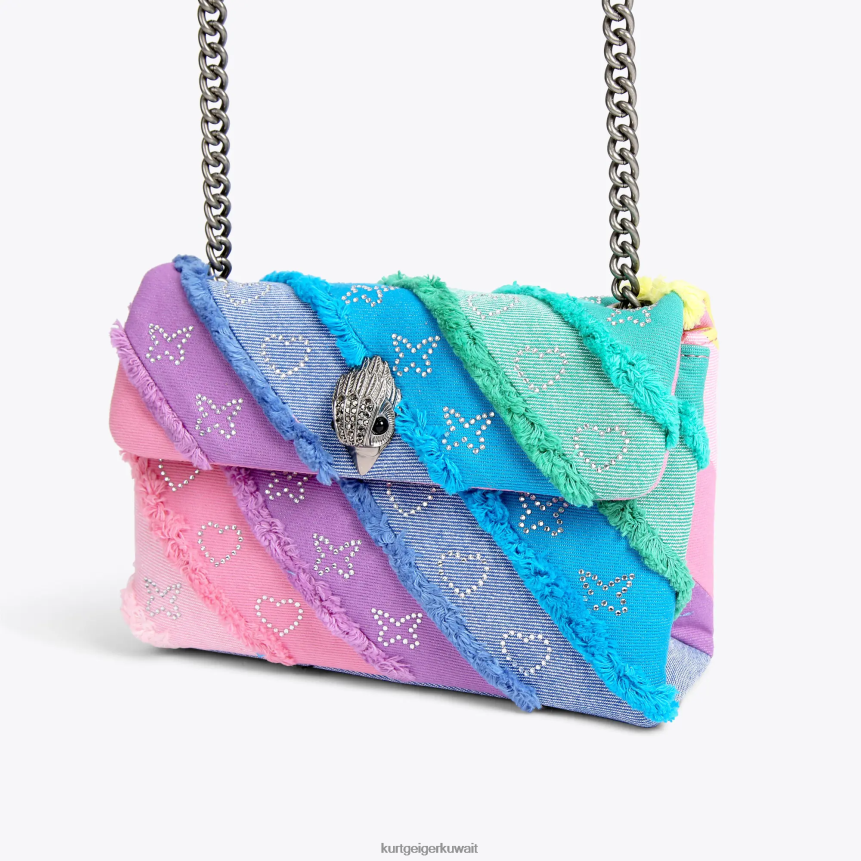 كيلووات Kurt Geiger نحيف لندن الدينيم المتوسطة كينسينغتون متعددة / أخرى X06PDH14 | أكياس