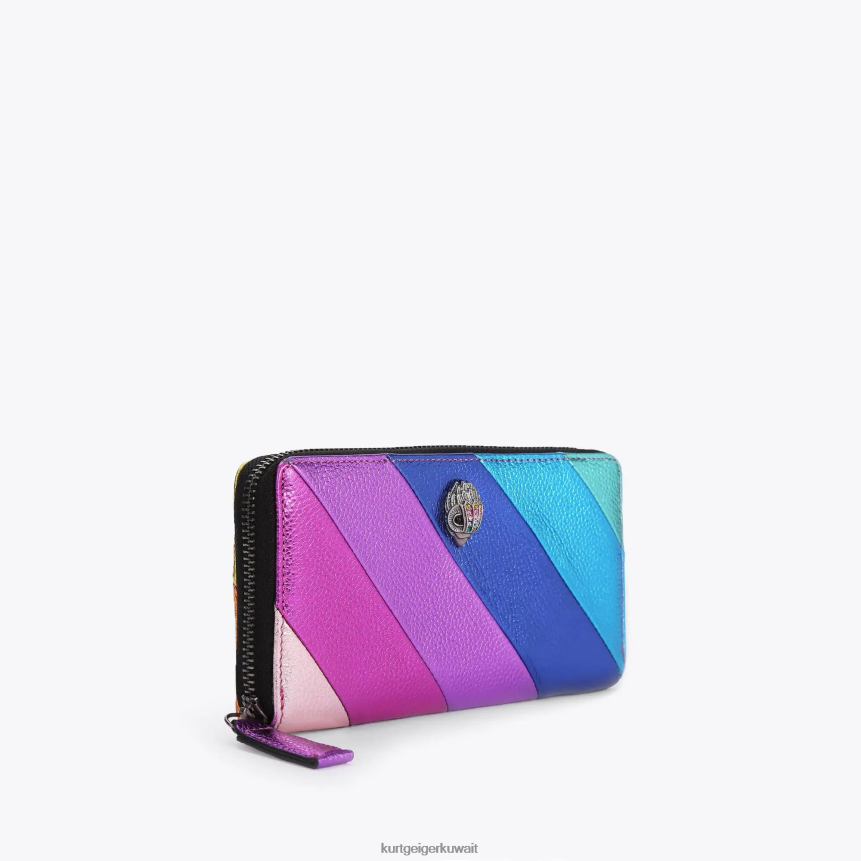 كيلووات Kurt Geiger نحيف لندن كينسينغتون الرمز البريدي حول المحفظة متعددة / أخرى X06PDH155 | أكياس