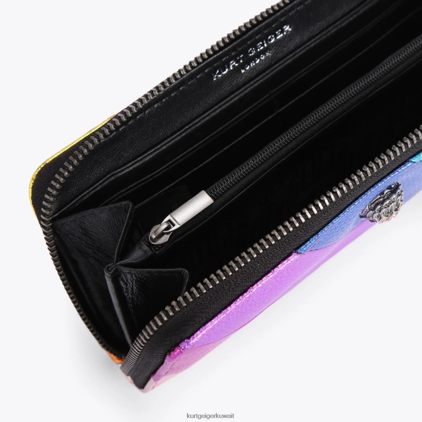 كيلووات Kurt Geiger نحيف لندن كينسينغتون الرمز البريدي حول المحفظة متعددة / أخرى X06PDH155 | أكياس