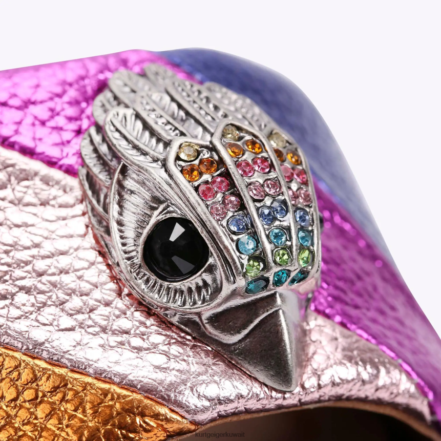 كيلووات Kurt Geiger نحيف صندل مسطح من لندن كنسينغتون متعددة / أخرى X06PDH163 | أحذية