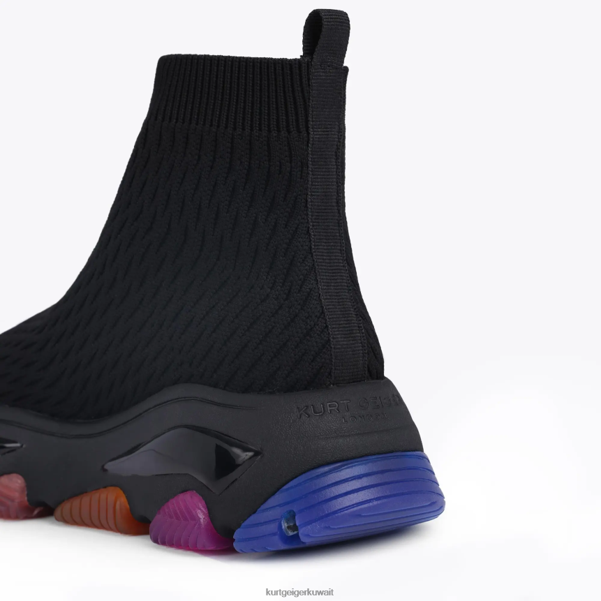 كيلووات Kurt Geiger نحيف جورب متماسك من لندن ليتي مزيج أسود X06PDH167 | أحذية