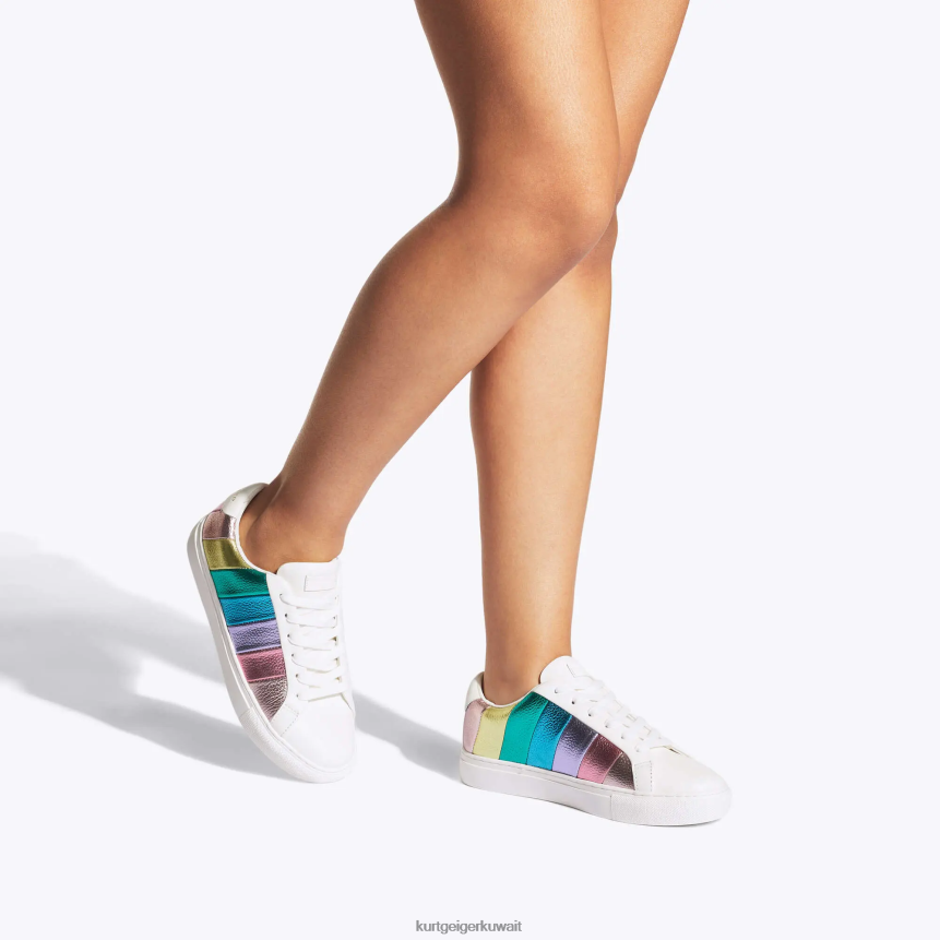 كيلووات Kurt Geiger نحيف شريط حارة لندن مزيج معدني X06PDH169 | أحذية