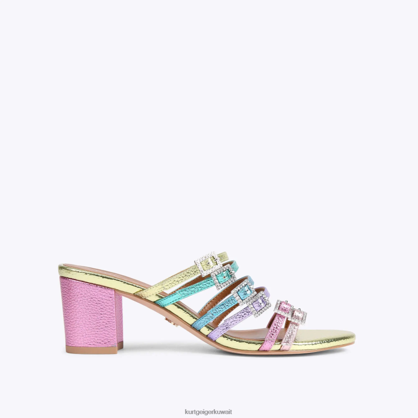 كيلووات Kurt Geiger نحيف بغل لندن بييرا بلوك مزيج معدني X06PDH192 | أحذية