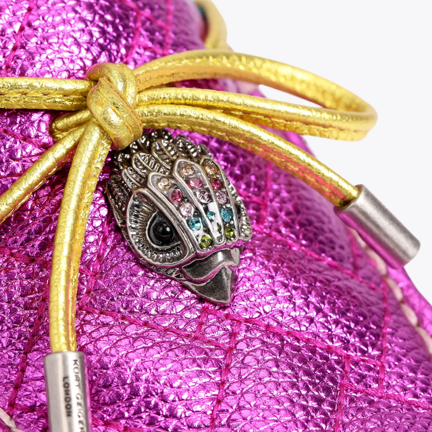 كيلووات Kurt Geiger نحيف حذاء موكاسين نسر لندن مزيج وردي X06PDH218 | أحذية