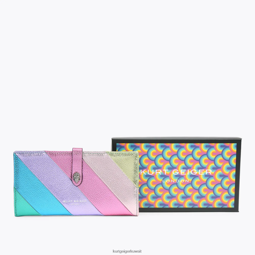 كيلووات Kurt Geiger نحيف محفظة لندن الجلدية الناعمة آخر X06PDH219 | أكياس
