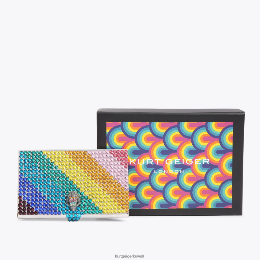 كيلووات Kurt Geiger نحيف حالة بطاقة كريستال لندن متعددة / أخرى X06PDH230 | أكياس