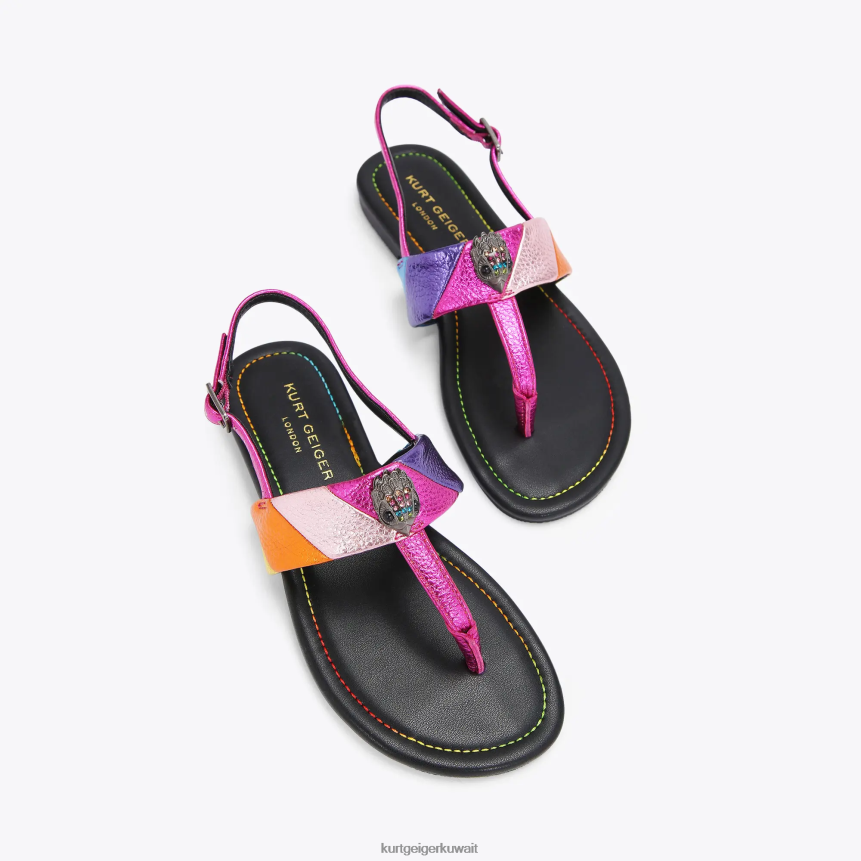 كيلووات Kurt Geiger أطفال صندل لندن ميني كنسينغتون تي متعددة / أخرى X06PDH246 | أحذية