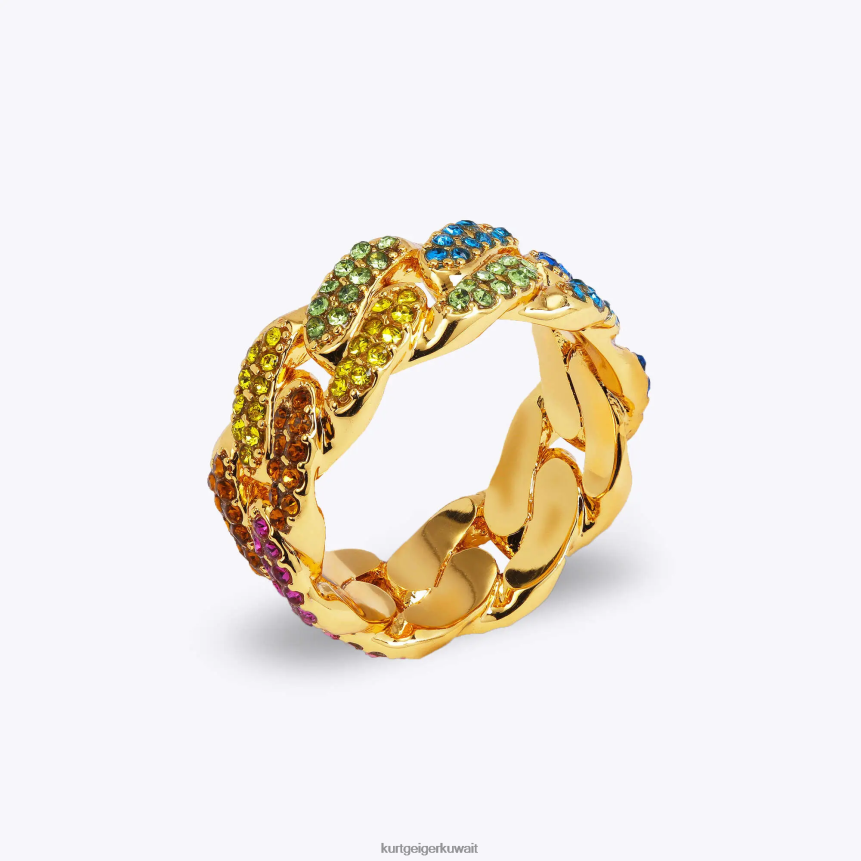 كيلووات Kurt Geiger نحيف حلقة سلسلة قوس قزح لندن متعددة / أخرى X06PDH251 | مُكَمِّلات