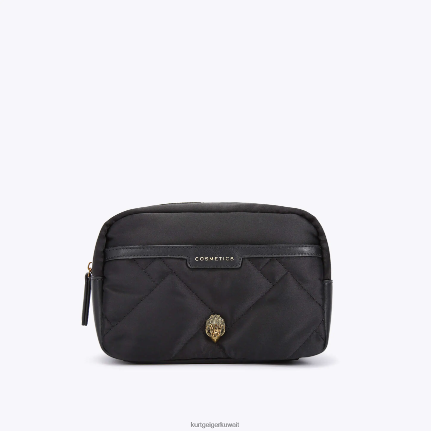 كيلووات Kurt Geiger نحيف حقيبة مستحضرات التجميل المعاد تدويرها في لندن أسود X06PDH280 | أكياس