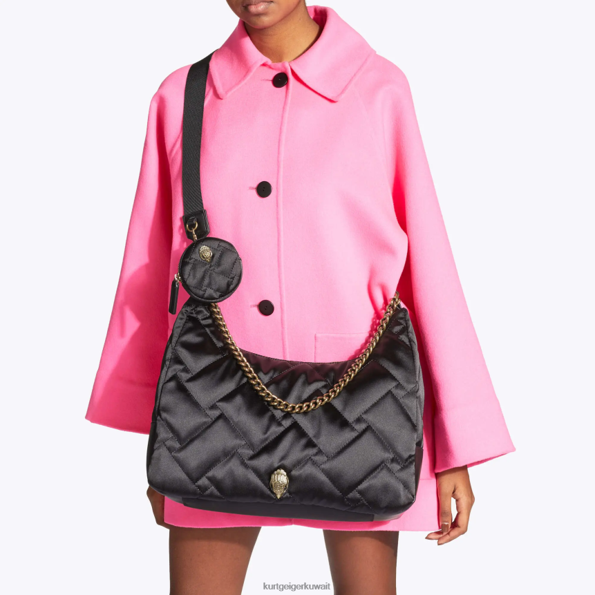 كيلووات Kurt Geiger نحيف لندن المعاد تدويرها المتشرد الكبير أسود X06PDH281 | أكياس