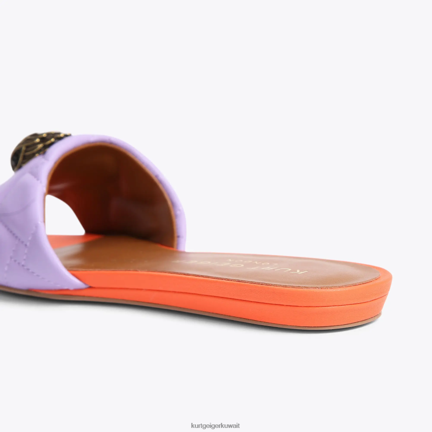 كيلووات Kurt Geiger نحيف صندل مسطح من لندن كنسينغتون آخر X06PDH286 | أحذية