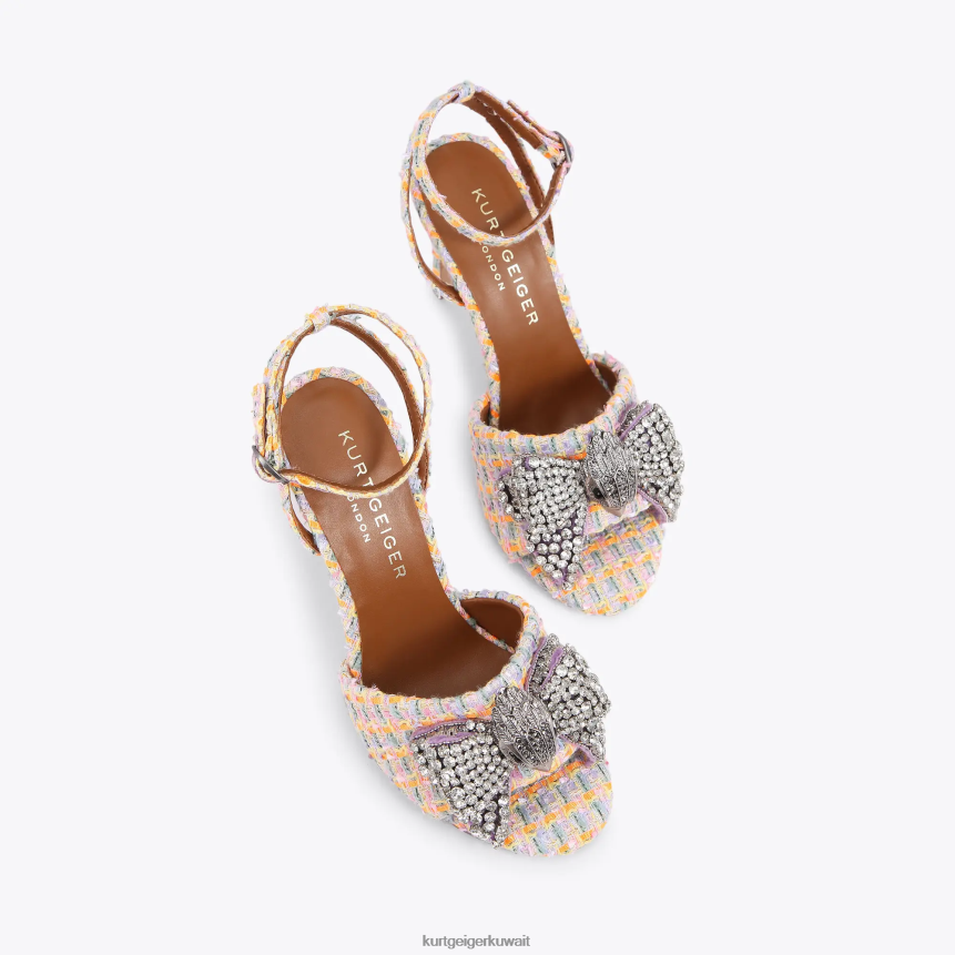 كيلووات Kurt Geiger نحيف صندل لندن كينسينغتون البرتقالي X06PDH289 | أحذية