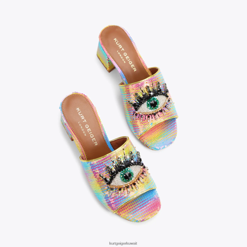 كيلووات Kurt Geiger نحيف عين كتلة زيتون لندن متعددة / أخرى X06PDH293 | أحذية