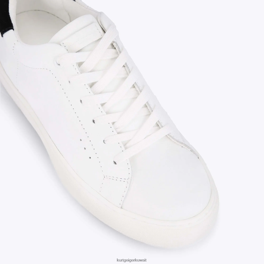 كيلووات Kurt Geiger نحيف لندن لايني أبيض أسود X06PDH304 | أحذية