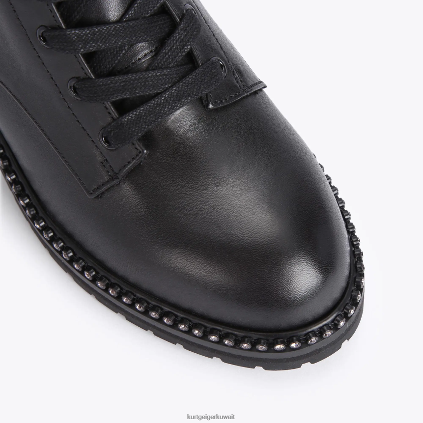 كيلووات Kurt Geiger نحيف لندن تنحدر مزيج أسود X06PDH310 | أحذية