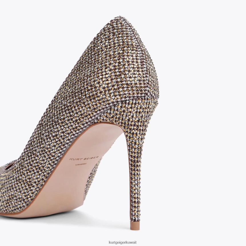 كيلووات Kurt Geiger نحيف لندن بلجرافيا اللون البيج X06PDH319 | أحذية