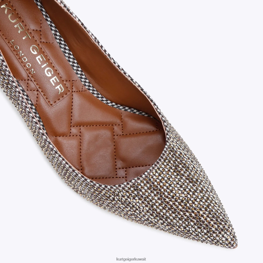 كيلووات Kurt Geiger نحيف لندن بلجرافيا اللون البيج X06PDH319 | أحذية