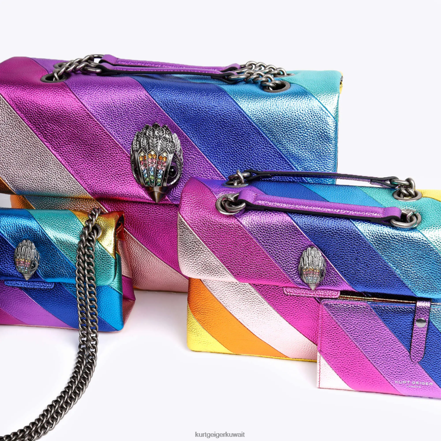 كيلووات Kurt Geiger نحيف لندن جلدية كينسينغتون متعددة / أخرى X06PDH31 | أكياس