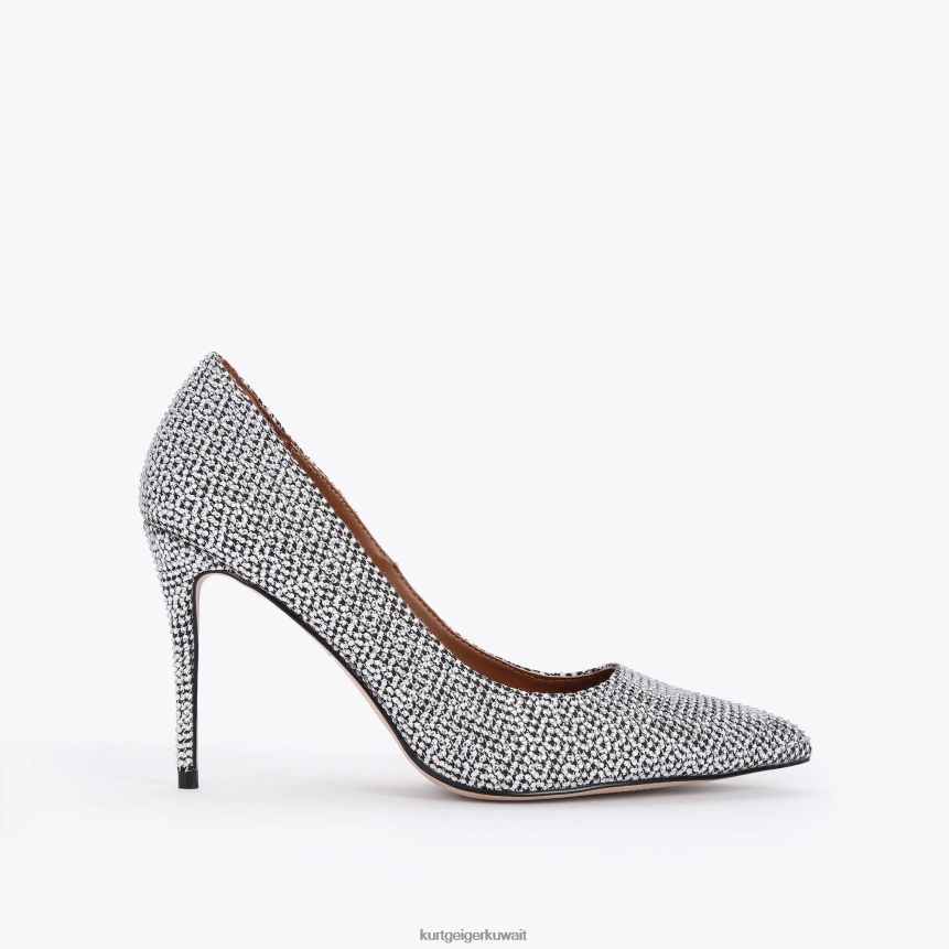 كيلووات Kurt Geiger نحيف لندن بلجرافيا فضة X06PDH321 | أحذية