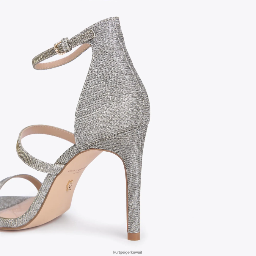 كيلووات Kurt Geiger نحيف لندن بارك لين فضة X06PDH325 | أحذية