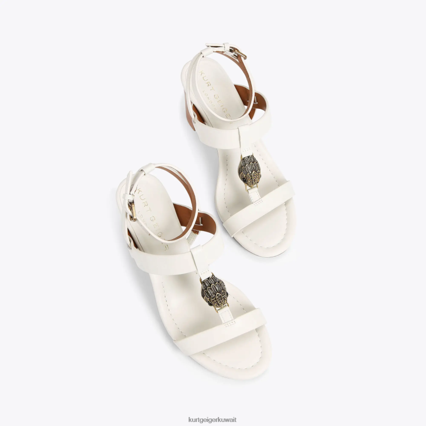 كيلووات Kurt Geiger نحيف لندن هامبتون تي بار بلوك عظم X06PDH339 | أحذية