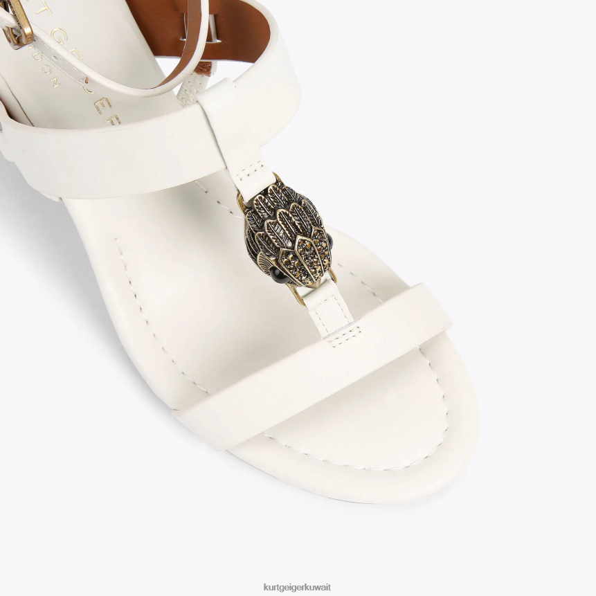 كيلووات Kurt Geiger نحيف لندن هامبتون تي بار بلوك عظم X06PDH339 | أحذية